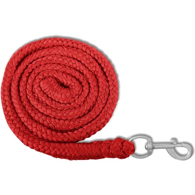 Waldhausen Halstertouw Met Haak 2 m - Paardenhalsterlijn - Rood Met Haak