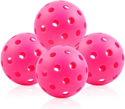 Pickleball Ballen Buiten 40 Gaten - Set van 4 Stuks - Hoge Stuitkracht en Duurzaam