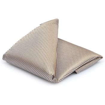 Suitable Zijde Pochet Beige - Pochetten gemaakt van zijde - 25x25 cm