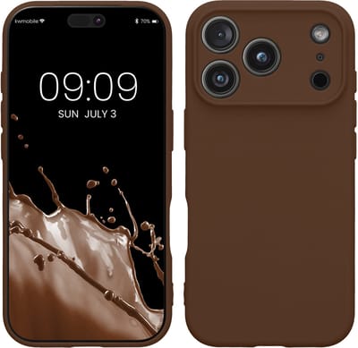 kwmobile telefoonhoesje geschikt voor Apple iPhone 18 Pro / iPhone 17 Pro - Hoesje voor smartphone - Precisie camera uitsnede - In chocoladebruin