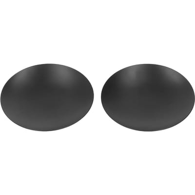 2 Stuks Kaarsenhouder IJzer Zwart Mat Eenvoudige Kaarsplateau Kandelaarhouder voor Eettafel black