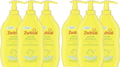 Zwitsal Anti-Klit Shampoo - 6 x 400 ml - Baby - voordeelverpakking