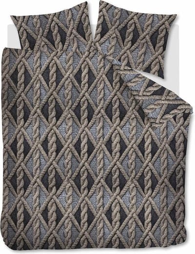 Beddinghouse Aran Knit Dekbedovertrek - Flanel - Tweepersoons - 200x200/220 cm - Grey