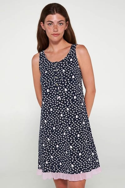 Vamp! Nachthemd voor dames Micromodal Blue Moon 20111/421 44 / XXL