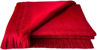 Alpaca D'Luxe Sjaal - Hypoallergeen - Rood - Zacht en van Kwaliteit - Luxe Alpaca Wollen Sjaal - Sjaals Dames - Sjaals Heren - Damesmode - Herenmode - Luxe cadeau - Cadeau tip - Warm - Stijlvol - Accessoires - Shawls - Elegant - Scarf - Duurzaam