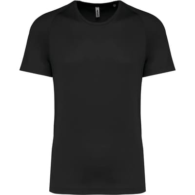 PROACT® Gerecycled herensport-T-shirt met ronde hals PA4012 - Black - S