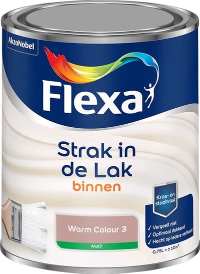 Flexa - Strak In De Lak Binnenlak Mat - Warm Colour 3 - Mengverf - 750 Ml