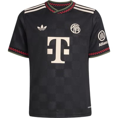 Adidas Fc Bayern 25/26 Third Jersey Truien/Replica's Kinder - Zwart - Maat 147 - 152 CM - Poly Mesh