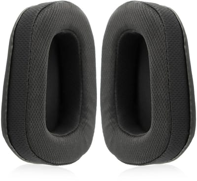 Dailygoods - Vervangende Oorkussens - Zachte Oorkussens - Comfortabel en Ademend - Zwart - Geluiddicht - Geschikt voor Logitech G633 G933 G935 - 1 paar