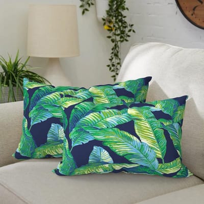 Waterproof Kussens - Decoratieve Kussens - Buiten Gebruik - Set Van Twee - 30x50cm - Hanalei Lagoon
