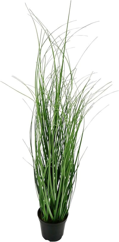 Kunstgras in pot - Decoratief gras - Binnen decoratie - Zeer gedetailleerd - 60cm hoogte - Groen