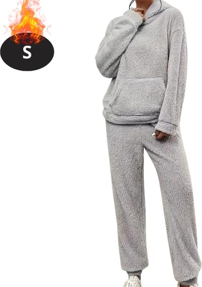 Nivard Joggingpak - Huispak - Volwassenen - Trainingspak - Comfortabel - Joggingsbroek - Tracksuit - Dames - Grijs - S