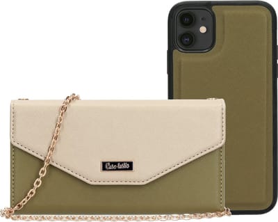 Casetastic Clutch Apple iPhone 11 - Goud/Green