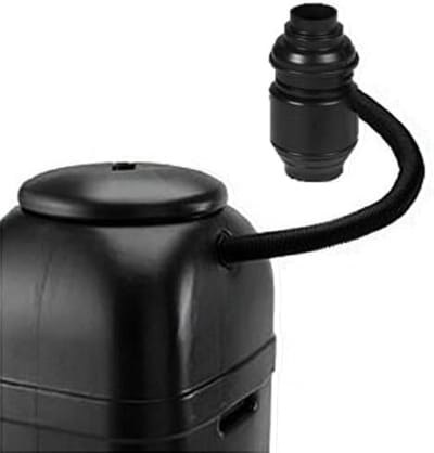 REN® Waterton - Regenton - Watertank - 100 Liter met Voet - Vulsysteem en Waterkraan - Zwart - 36cm x 36cm x 95cm; 5 kg