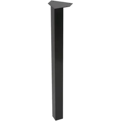 Duraline Meubelpoot Vierkant Staal 5x5x72cm Zwart