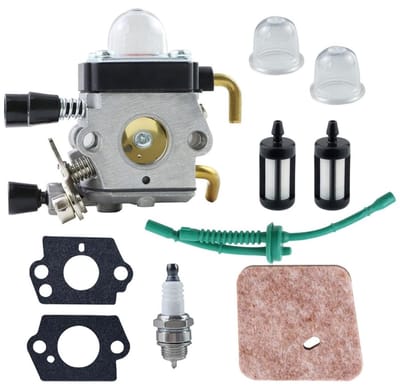 GELLDG Carburateurkit voor Grasmaaier - Motoronderdelen voor Grasmaaier - Geschikt voor STIHL FS55 FS38 - Complete Set met Accessoires - Metalen Constructie