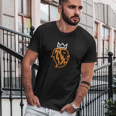 Zwart Koningsdag T-shirt - MAAT XS - Heren Pasvorm - De Leeuw 2 Kleuren