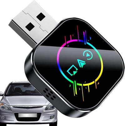 Draadloze Adapter - Auto Dongle - Verbeterd Rijgemak - Snelle Autoconnect - 10 x 8.7 x 1.8 cm - Zwart