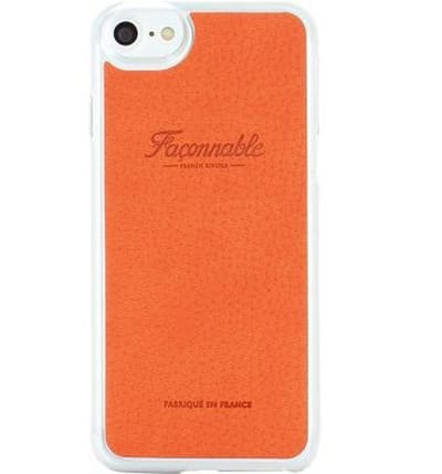 Façonnable, Hoesje geschikt voor iPhone SE (2020)/8/7/6S/6 - French Riviera Hardcase, Oranje