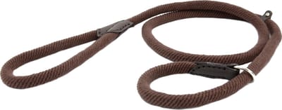 Sliplijn - 1.2 meter - Bruin - Katoen - Hondenriem - Trainingslijn voor Honden - Touw - Touwlijn - Lijn - Made in Portugal