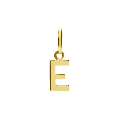 Lucardi Dames 14 karaat gouden letter hanger alfabet - Hanger - 14 Karaat Goud - Goud