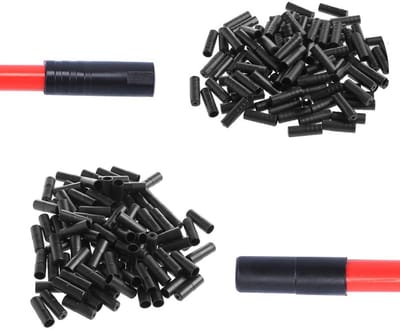 Dailygoods- Ferrule 200 Stuks - 100 Stuks voor 4mm Kabel - 100 Stuks voor 5mm Kabel - Kunststof - Lichtgewicht - Duurzaam - Kabelstop