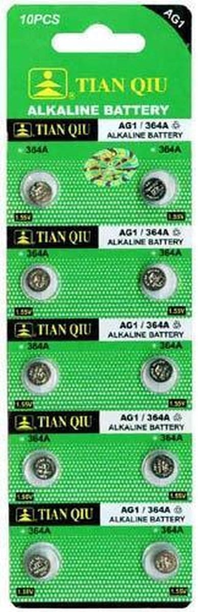 T&E AG1 Horloge Batterijen - alkaline - 10 stuks