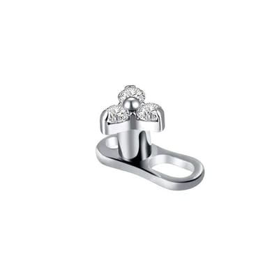 Dermal anchor titanium 2 gaats incl triangle top wit - LMPiercings