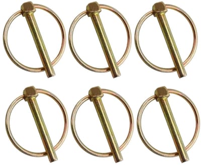Vouwsplits Set van 6 Stuks, 5 x 35 mm, Ronde Galvaniseerde Vouwsplits voor Boot, Fiets en Tuinmachine, Veiligheidsplug Assortiment