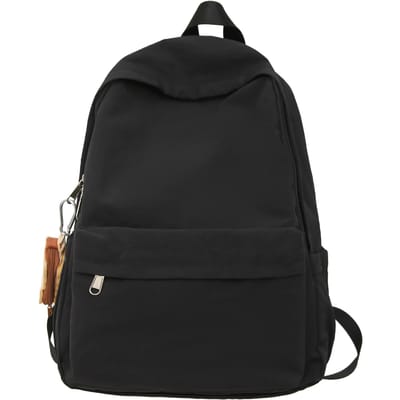 Nieuwe Rugzak Nylon Ultra Licht Vrije Tijd Japanse Middelbare Scholieren Rugzakken en Grote Capaciteit Reisrugzakken . black