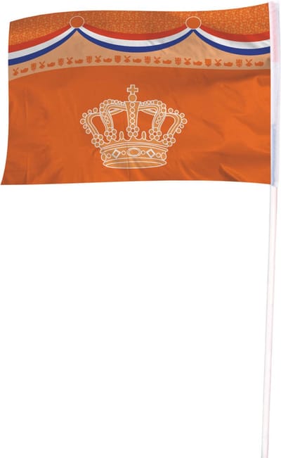 Folat - Vlag Oranje Kroon 100x150cm