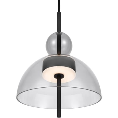 Maytoni Bangkok, bolvorm, lichtgrijs, Ø 25 cm, glas