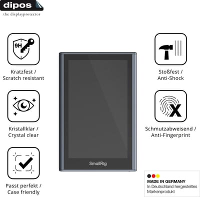 dipos – 2x Pantserfolie geschikt voor SmallRig Wireless Monitor 4850B | 9H Screenprotector