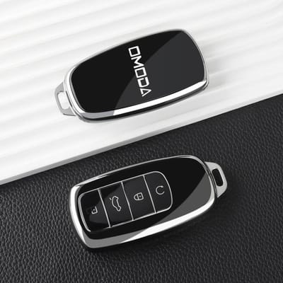 Zachte TPU Autosleutelhoes Volledige Dekking Voor Chery Omoda C5 E5 C9 Omoda 5 9 Ev Phev Bescherming Sleuteltas Sleutelhanger Accessoires black