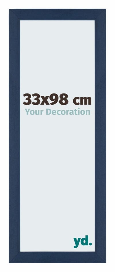 Your Decoration - Puzzellijst 33x98 cm - Donkerblauw Geveegd - Puzzellijst 500-1000 stukjes - MDF Fotolijst - Mura