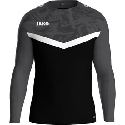 Jako Iconic Sweater Kinderen - Zwart / Antraciet | Maat: 116