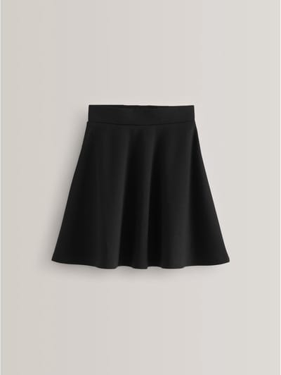 Next - Meisjes - Jersey stretch school skater rok met elastische taille - Zwart