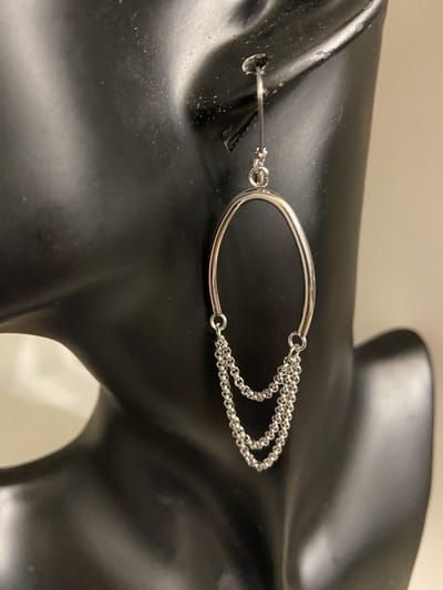 Oorbellen met gelaagde ketting | | Make up | Parfum | Moederdag | Verjaardagscadeau| Cadeautje| Valentijnsdag| Kado | sieraden | vaderdag | oorbellen | oorsieraden