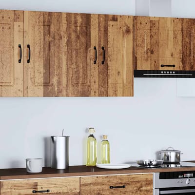 vidaXL - Keukenbovenkast - Kalmar - bewerkt - hout - oud - houtkleurig