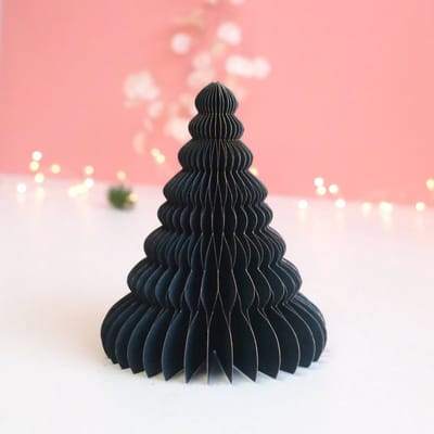 Papieren Boom Groen Glitter - Papierdecoratie - Honeycomb Kerstboom - Kerstdecoratie Only Natural