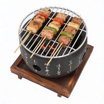 Dailygoods- Mini BBQ Grill Draagbaar - Houtskoolbarbecue - Aluminiumlegering