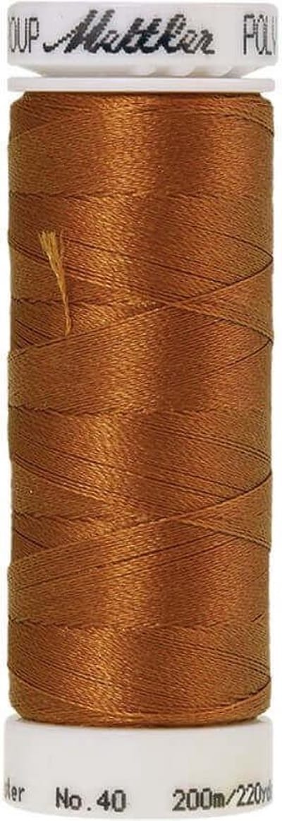 AMANN POLYSHEEN NAAI-BORDUURGAREN, COL-0940 BRUIN, 200M, PER STUK.