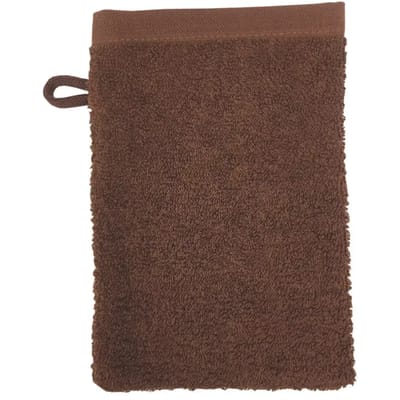 The One Towelling Washand - 16 x 21 cm - Washandje - 100% Katoen - Bruin
