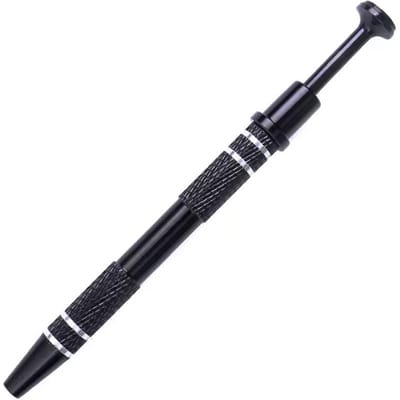 Pince à 4 griffes professionnelle Extracteur de CI Pince à bijoux Pince de serrage pour pièces de précision Pick-up Puller pour composants électroniques noir