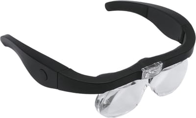 Hoofdband Vergrootglas met Verstelbare Lenzen - USB Oplaadbare Loep met LED Verlichting voor Dichtbij Werken