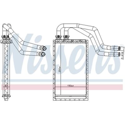 Kachelradiateur, interieurverwarming NISSENS 707215