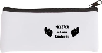 Akyol - meester van de leukste kinderen Etui - Meester - de leukste meester - verjaardag - cadeautje voor meester - kado - geschenk - 20 bij 9 cm