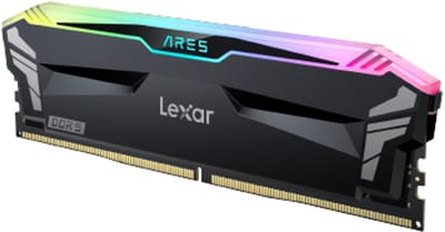 Lexar Ares RGB LD5U16G68C34LA-RGD - Geheugen - DDR5 - 32 GB: 2 x 16 GB - 288-PIN - 6800 MHz / PC5-54400 - CL34 - 1.4V - XMP 3.0 - AMD EXPO - On-die-ECC - RGB - zwart