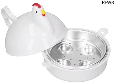 RFWR® Eierkoker Magnetron voor 4 Eieren - Snelle en Veilige Kookoplossing voor Thuis en Kantoor