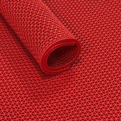 IVOL Ultra Grip rastermat met s-structuur 90 cm - Rood - verkocht per strekkende meter